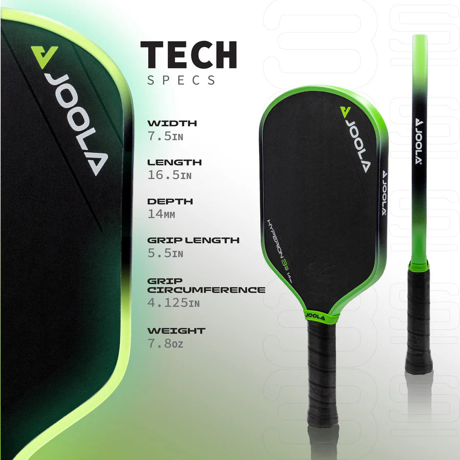 JOOLA BEN JOHNS HYPERION 3S 14MM PICKLEBALL PADDLE
