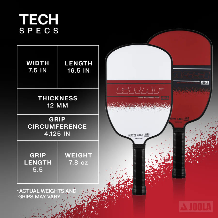 JOOLA AGASSI/GRAF CHAMPION PICKLEBALL PADDLE SET