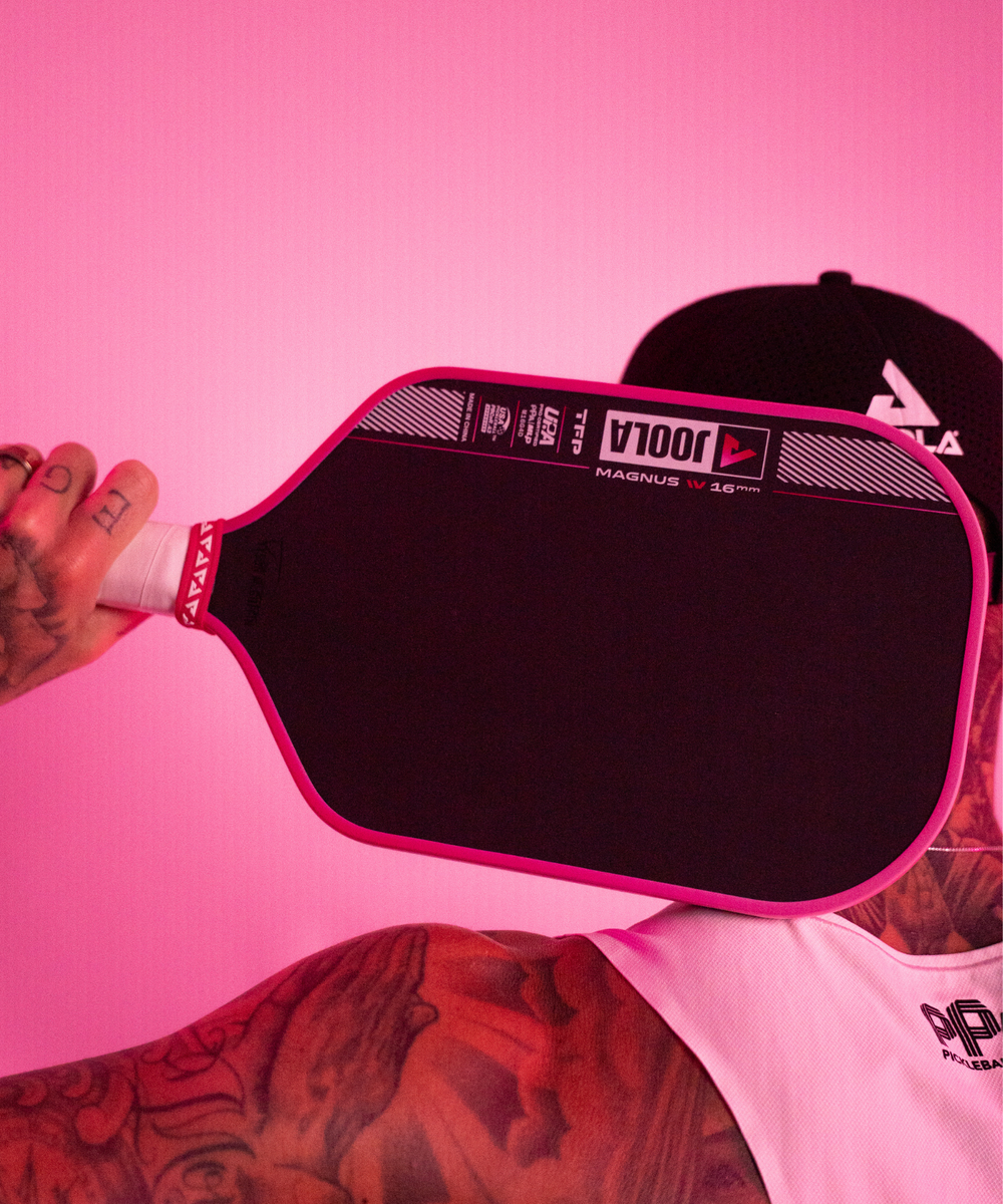 JOOLA TYSON MCGUFFIN MAGNUS PRO IV 14MM PICKLEBALL PADDLE - GUAVA RUSH
