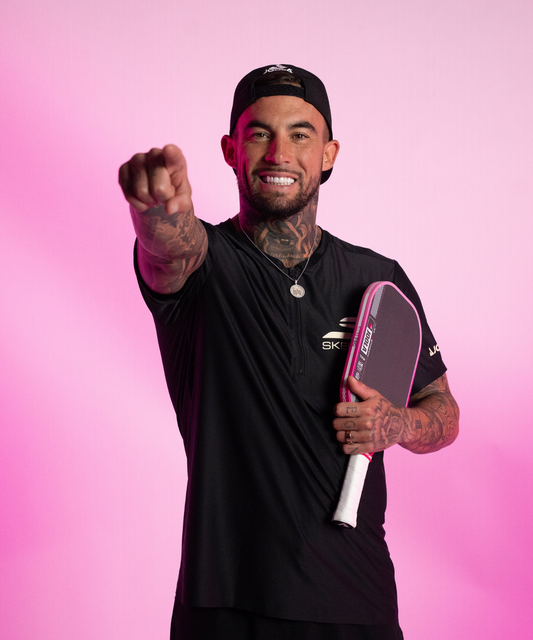 JOOLA TYSON MCGUFFIN MAGNUS PRO IV 14MM PICKLEBALL PADDLE - GUAVA RUSH