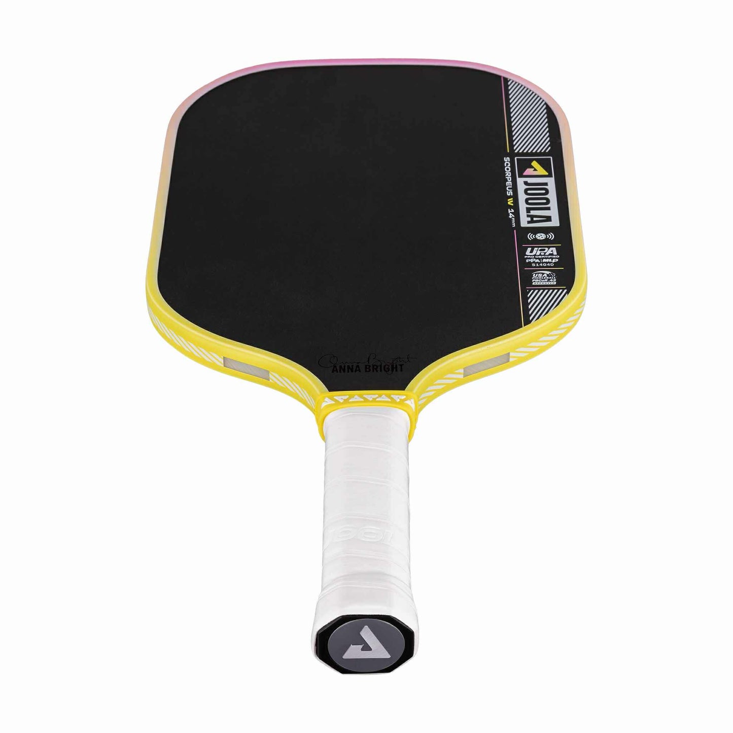 JOOLA ANNA BRIGHT SCORPEUS PRO IV 14MM PICKLEBALL PADDLE - GUAVA RUSH