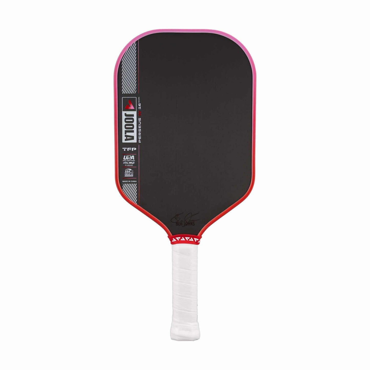 JOOLA BEN JOHNS PERSEUS PRO IV 16MM PICKLEBALL PADDLE - GUAVA RUSH